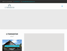 Tablet Screenshot of hoteltransaquitain.com
